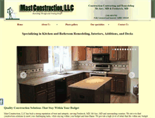 Tablet Screenshot of mastconstructionllc.com